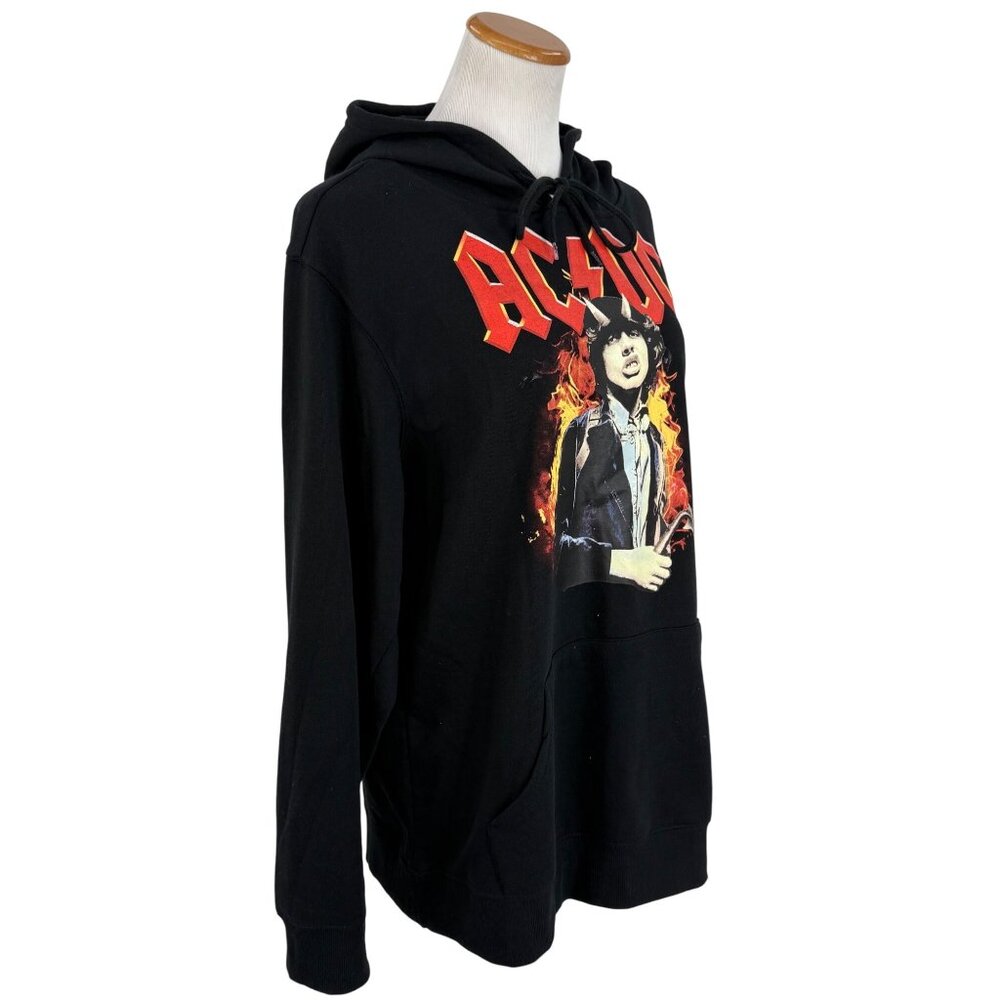 AC/DC Angus Young Graphic Hoodie Sweater Rock Band Merch Streetwear Unisex Lg - Picture 8 of 16